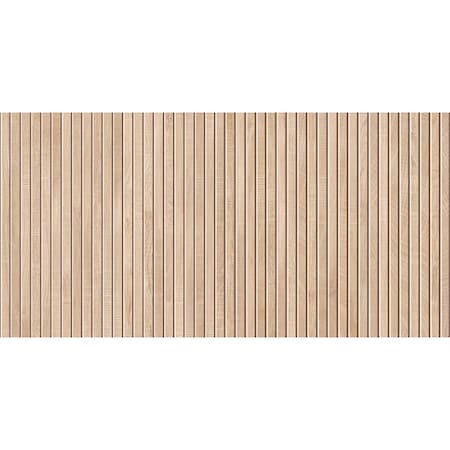 Apollo Tile Bois 23.77in x 47.25in Matte Beige Porcelain Subway Deco Wall and Floor Tile 15.49 sqft/case, 2PK ZENDECMAP2448